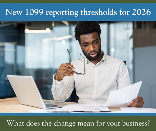New 1099 reporting thresholds for 2026