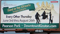 Billboards, newspaper, radio and television advertising are features of Pride's marketing program to alert the community of the annual Sand in the Streets summer concert series.