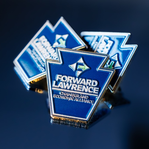 DnB Promo Items Enamel Pins Forward Lawrence