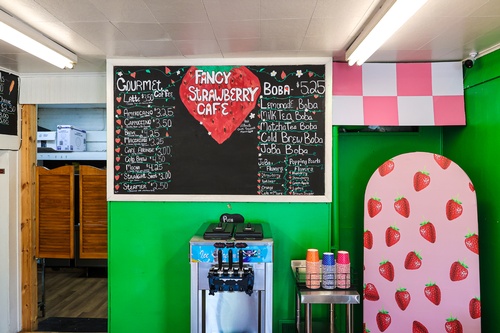 The Fancy Strawberry Cafe - Ice Cream, Coffee, Boba, Good People, New Castle, PA 
