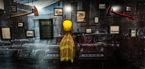 Shell Restoration Firehall History Wall- Shenango Township, PA, Lawrence County