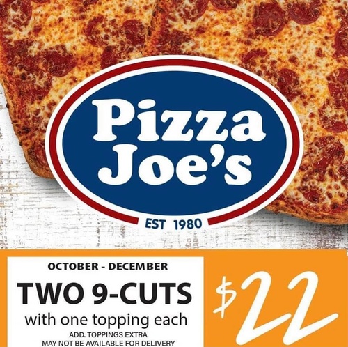 Pizza Joes Mohawk Bessemer special october - december 2026