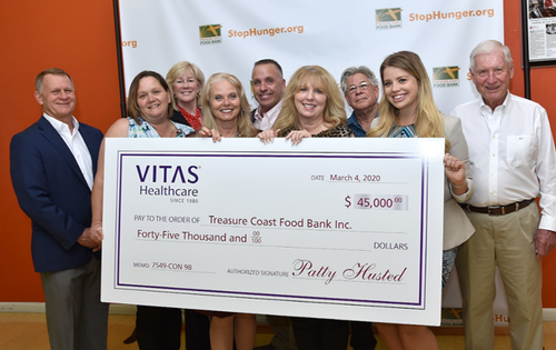 VITAS gives back to the community to assist food banks across the Treasure Coast.