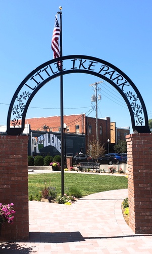 Created the metal ''Little Ike Park'' Sign