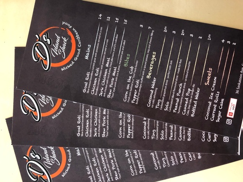 Take out menu Take out menu