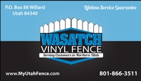 Wasatch Vinyl Fence Wasatch Vinyl Fence