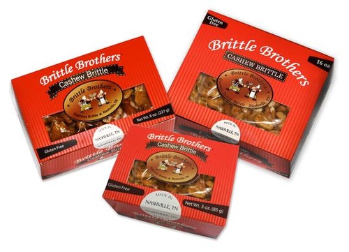 LuxGiftsnGoods.com features gourmet brittles from Bruce Julian Heritage Foods and the Brittle Brothers.