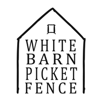 White Barn Picket Fence