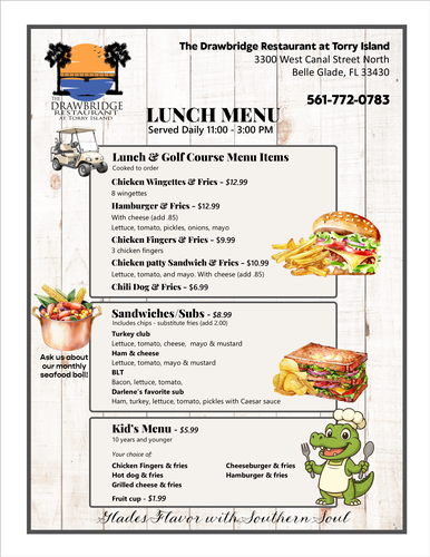 Lunch Menu page 2