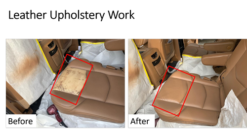 Leather Upholstery Work