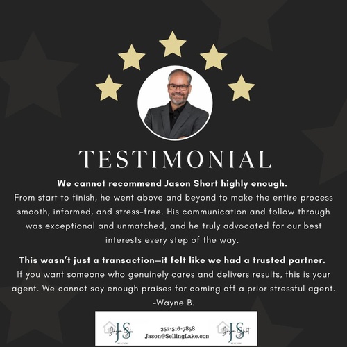 Five Star Testimonial of Jason Short