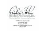 Charlson & Wilson Bonded Abstracters, INC.