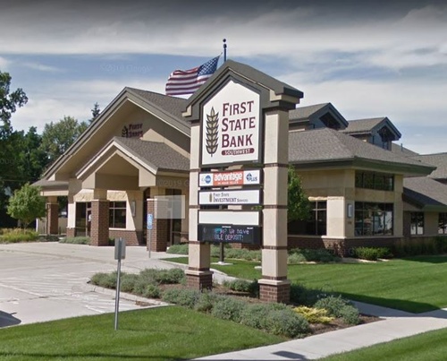 First State Bank on Highways US 75 & MN 23 in Pipestone
