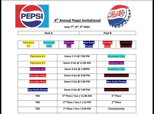 4th Annual Pepsi Invitational (as of March 5, 2024)