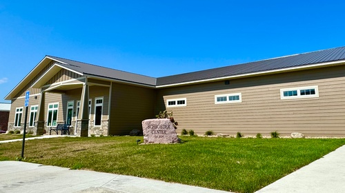 The Schroeder Center (photo by Erica Volkir) houses the Pipestone County Food Shelf and Pipestone Senior Center