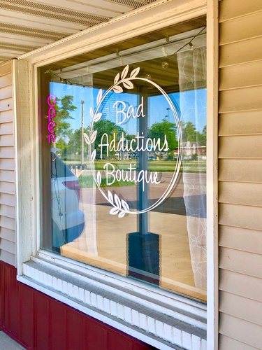 Bad Addictions Boutique Storefront (photo by Erica Volkir) Bad Addictions Boutique Storefront (photo by Erica Volkir)
