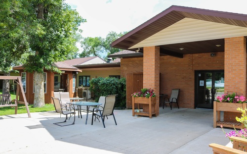 New Life Treatment Center Patio in Woodstock, MN (12 minutes East of Pipestone)