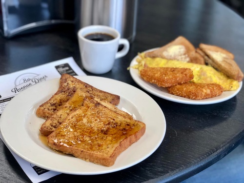 French Toast at 8th Ave Diner and Coffee House (photo by Erica Volkir)