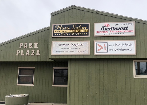More Than Lip Service is located inside Park Plaza next to Subway on Highways US 75/MN 23.