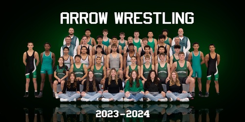 Arrow Wrestling 2023-2024 (photo by Kelsey Kooiman Photography)