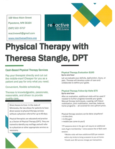 Cash-Based Physical Therapy Services 2022-11-15