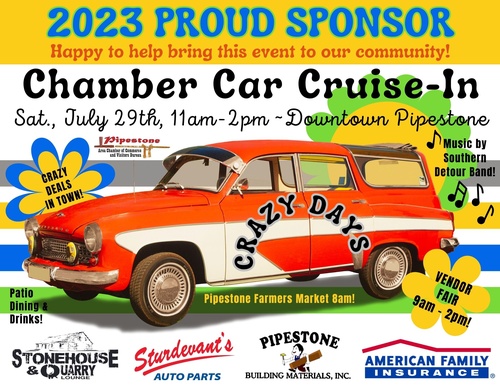 Proud Sponsor of Chamber Car Cruise-Ins