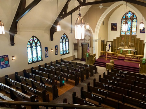 inside St. Paul Lutheran Church (photo by Erica Volkir)