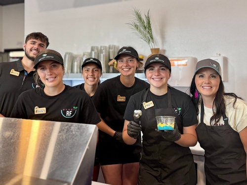 Friendly staff at Rooted & Fruited (photo by Erica Volkir)