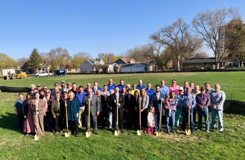 Hartquist Groundbreaking Ceremony on May 8, 2023 (photo by Tom Steffes)