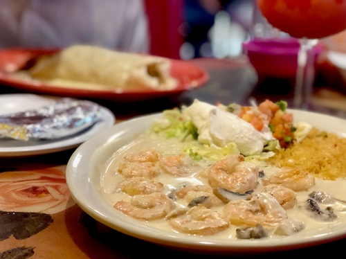 Shrimp a La Crema (photo by Erica Volkir)