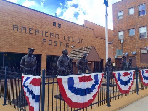 American Legion Sculptures - Photo by Erica Volkir