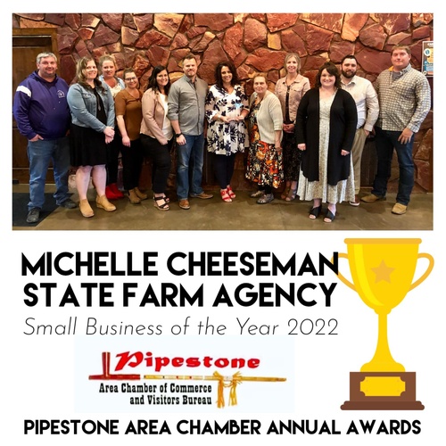 2022 Small Business of the Year - Pipestone Area Chamber Award