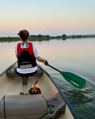 Canoeing on Split Rock Lake 2024-08-17 (Photo by Erica Volkir)