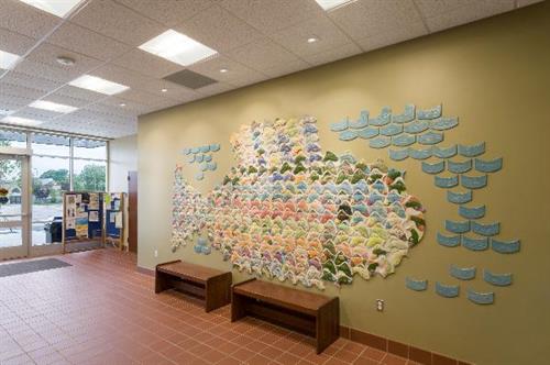 Fish Tiles at Ludington Library Fish Tiles at Ludington Library