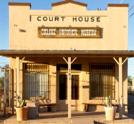 The Coolidge Courthouse & Jail, built in 1935, houses the Coolidge Historical Museum.