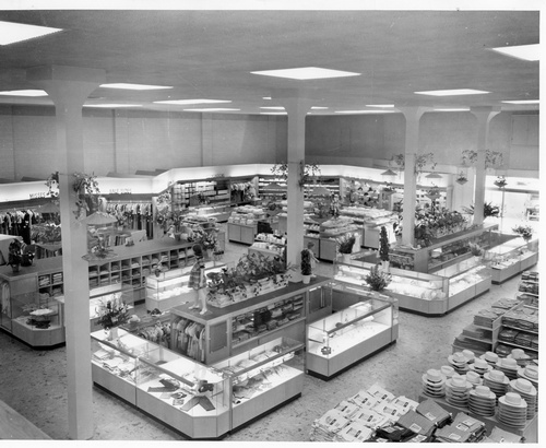 The interior of Cohen's Popular Department Store