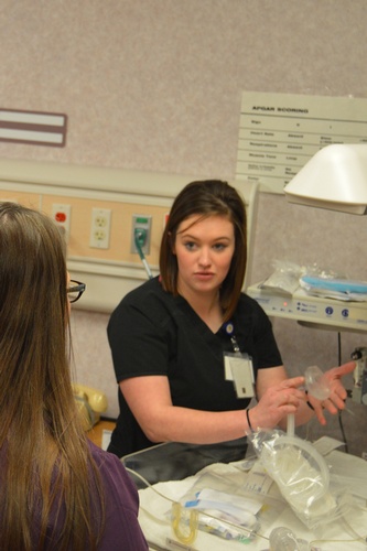 Labor and Delivery is one of the hospital's departments, and nurses are constantly training.