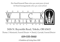 Wick and Wisniewski Funeral Homes
