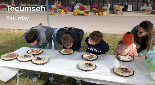 Pie Eating Contest at The Market on Evans Pie Eating Contest at The Market on Evans