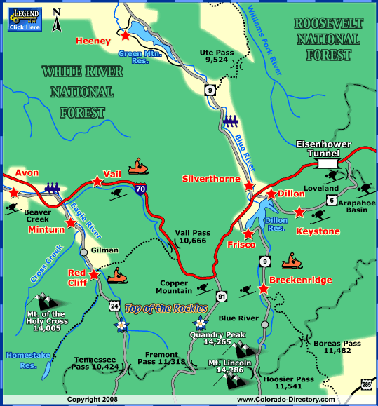 Summit County Area Map