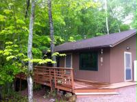 Front of cabin - large wrap around deck