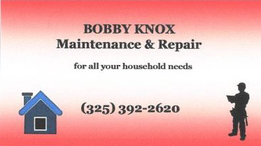 Bobby Knox Maintenance & Repair