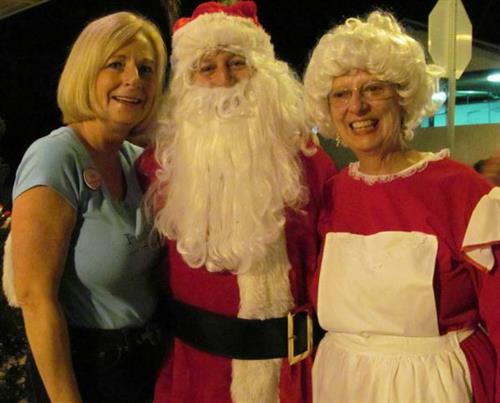 Mr and Mrs Santa Claus visit Punta Gorda every year for the tree lighting 