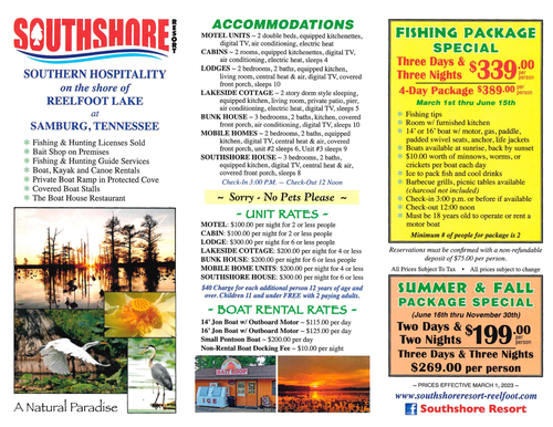 Southshore Resort Prices