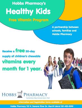Call us for more information on our FREE children's vitamin program!