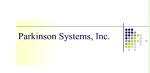 Parkinson Systems, Inc.