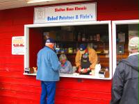 OysterFest potato booth - raising funds to support community efforts