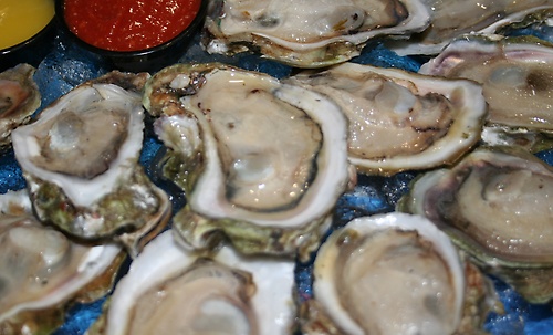Oysters come raw, baked, or steamed. Toppings are optional