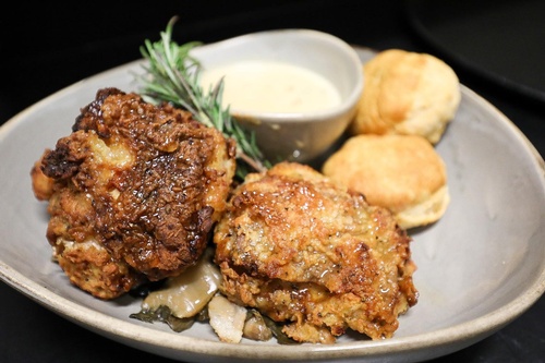 Tupelo Fried Chicken with Biscuits and Greens