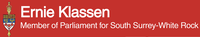 Ernie Klassen, Member of Parliament for South Surrey-White Rock 